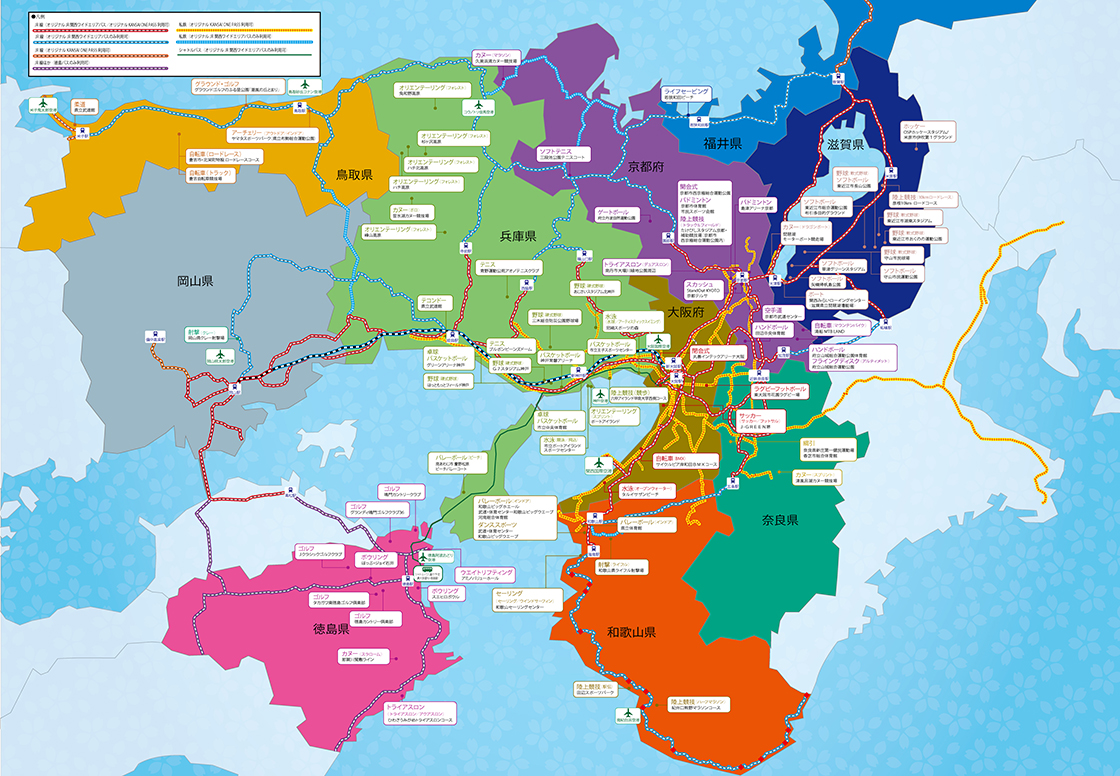 交通パスMAP利用　交通路線図