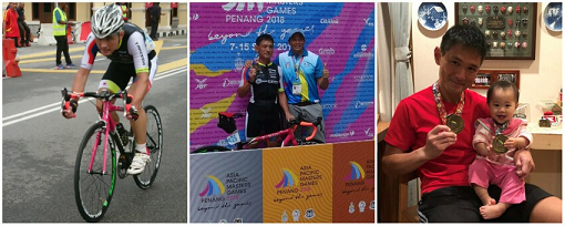 Speeding for a medal and won medals in two categories at ASIA PACIFIS MASTERS GAMES PENANG 2018. Me nd my medal with my granddaughter after coming back to Japan