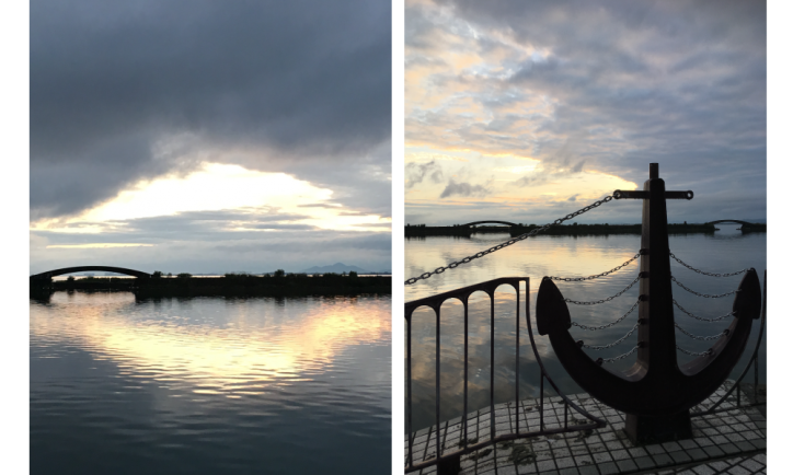 <font size='2' color=blue>In the end, I would like to show you this picture, though I took it in different place. Sunrise in “Hamaotsu” is really beautiful!</font>